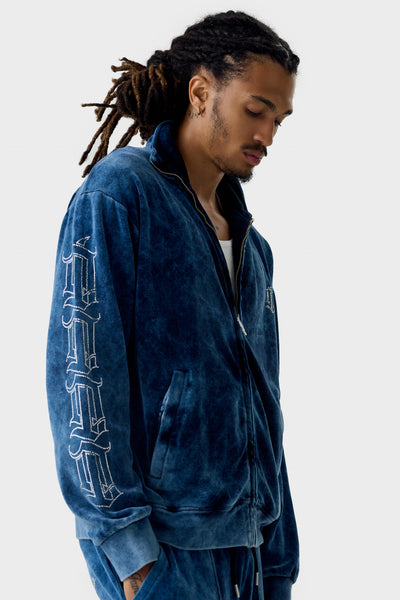 Image for ZIP THROUGH TRACK JACKET ACID WASH