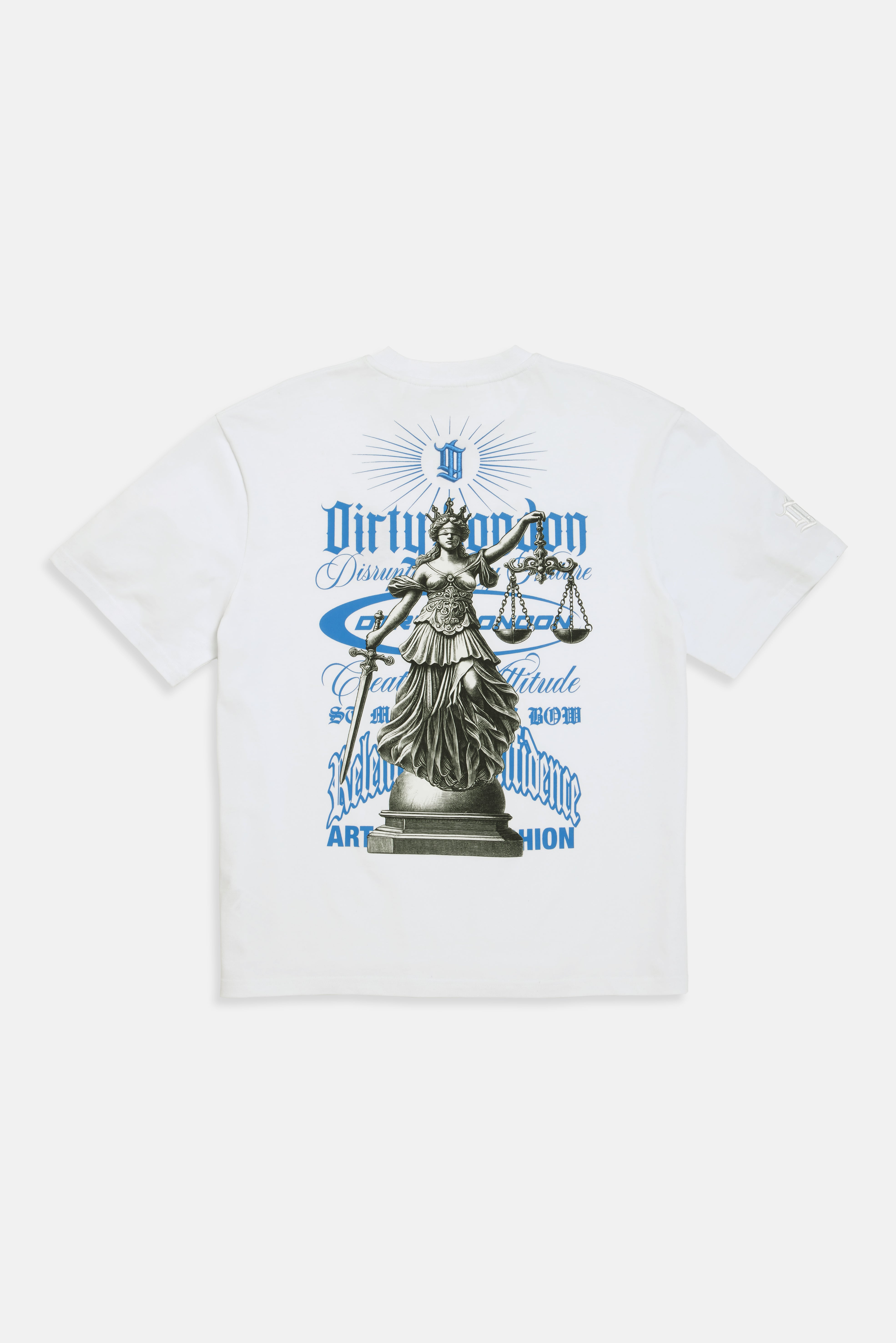 ★SATUR★ Smudge Logo Artwork Short Sleeve T-Shirt Retro Ivo ◇SATUR◇ Smudge Logo Artwork Short Sleeve T-Shirt Retro Ivo