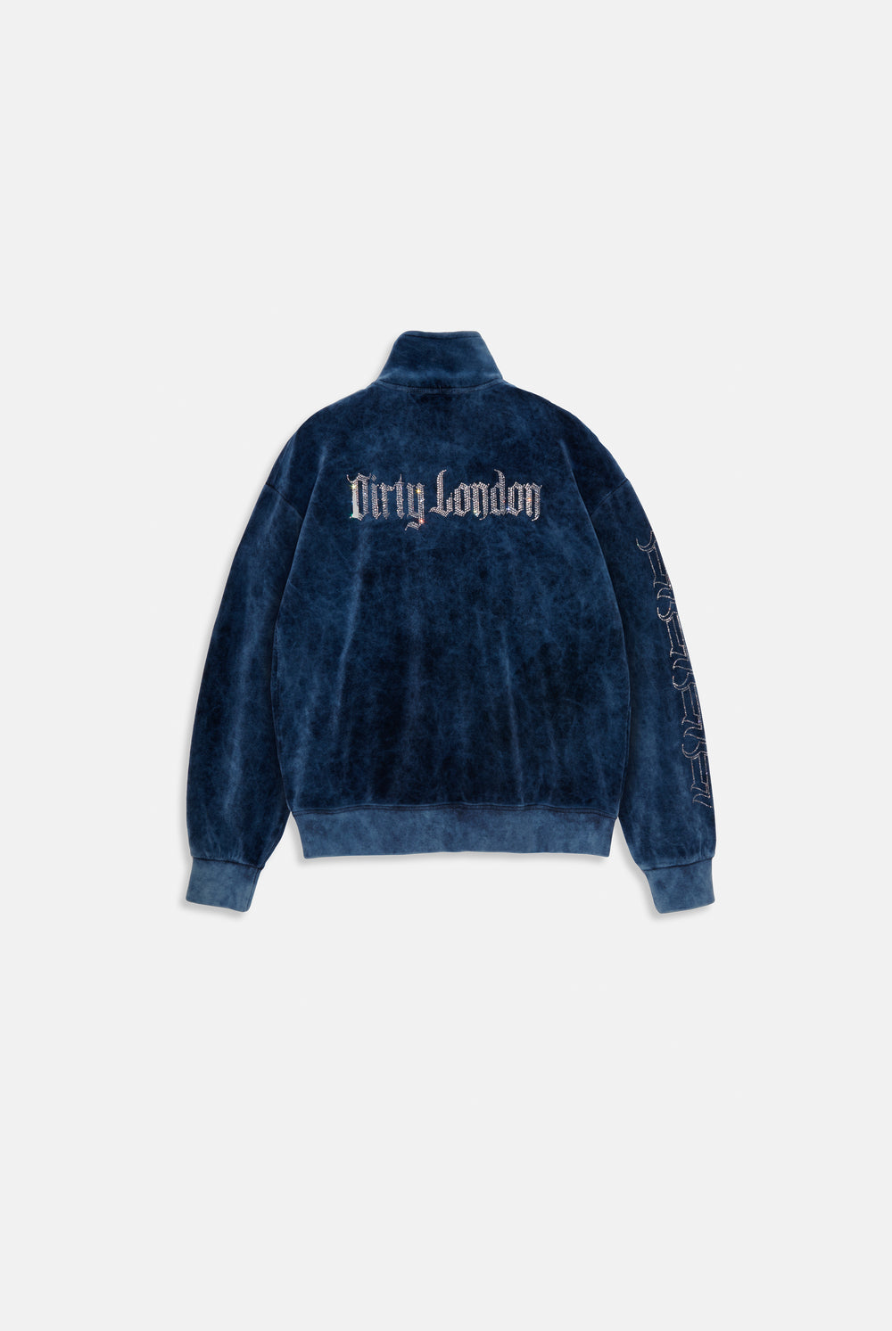 ZIP THROUGH TRACK JACKET ACID WASH