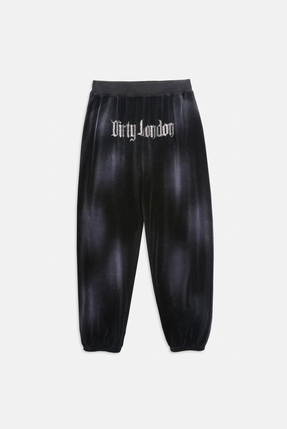 CUFFED TRACK PANTS ACID WASH