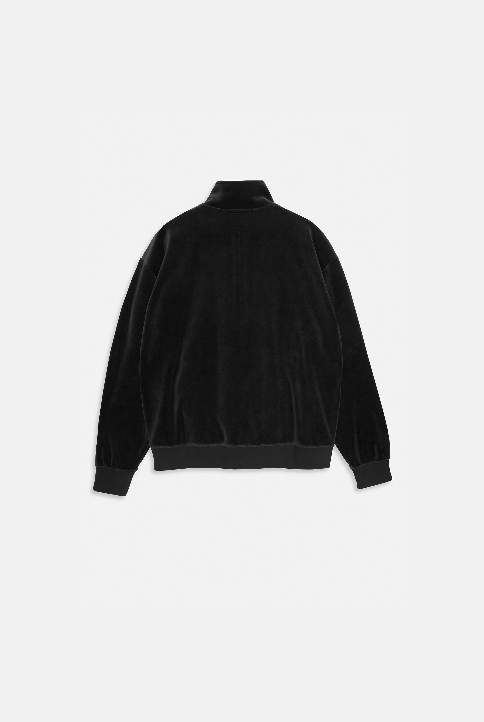 ENOF イナフ velour jersey zip tops black IVER HALF ZIP TRACK TOP – Dirty London