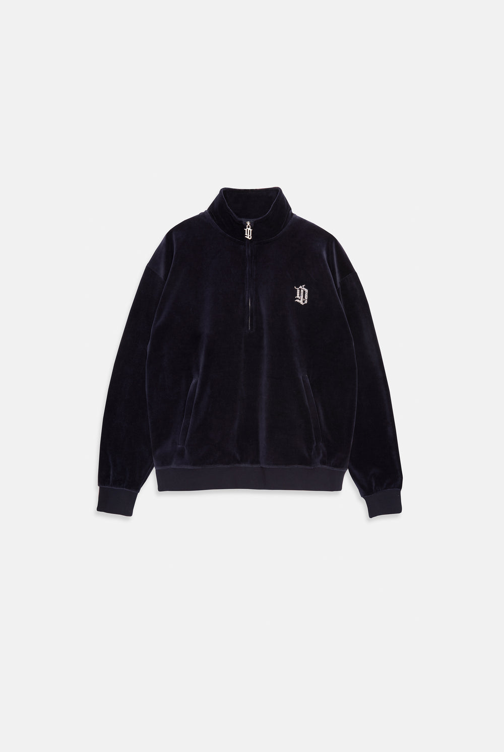 HALF ZIP COTTON TRACK JACKET
